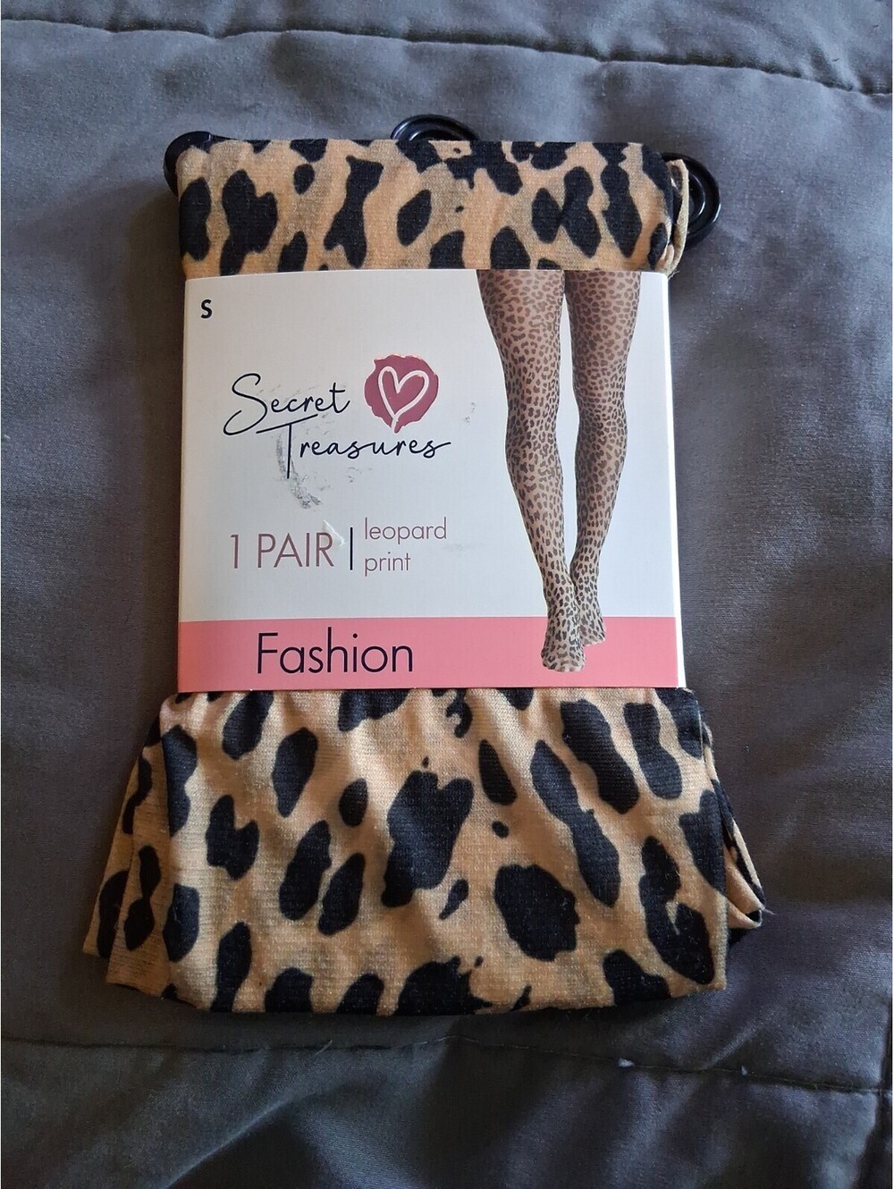 NEW Secret Treasures Fashion Tights Leopard Print Small Nwt C2